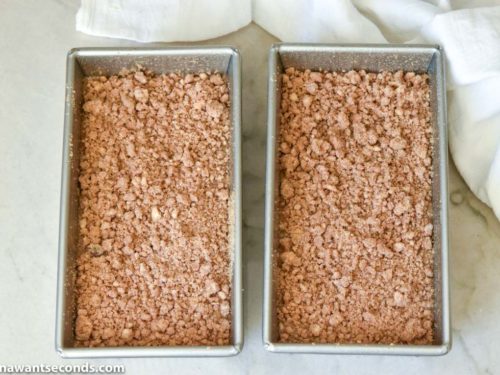 How to make Zucchini Bread, placing the batter in the loaf pans