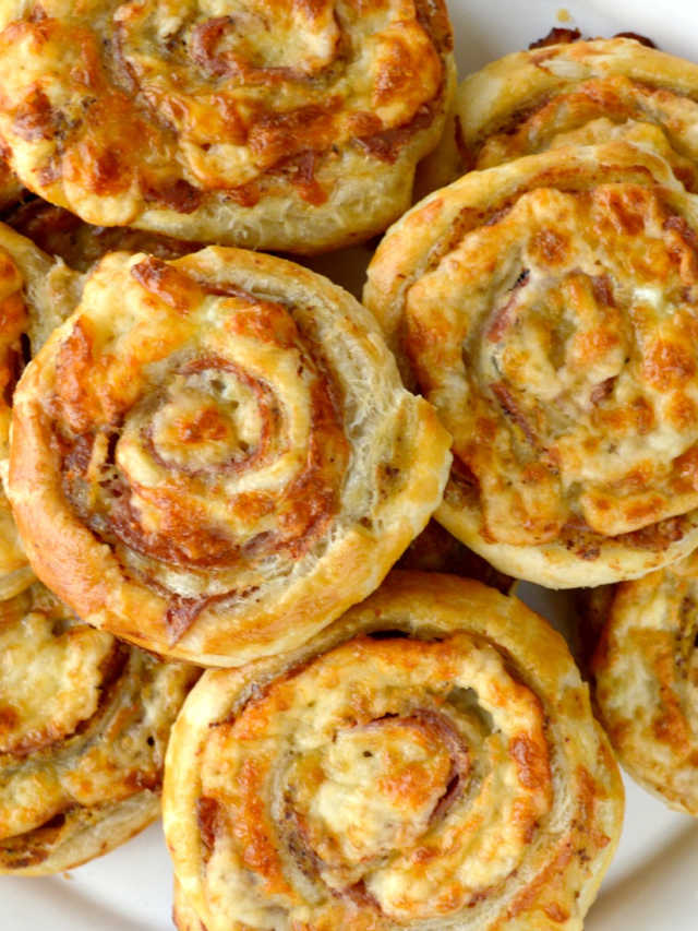 Deliciously elegant, golden, Cheesy French Pinwheels just may be one of the easiest appetizers you’ll whip up in your kitchen!