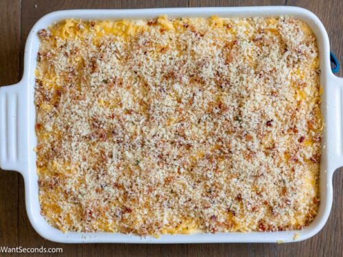 How to make smoked gouda mac and cheese with breadcrumbs, sprinkle breadcrumbs