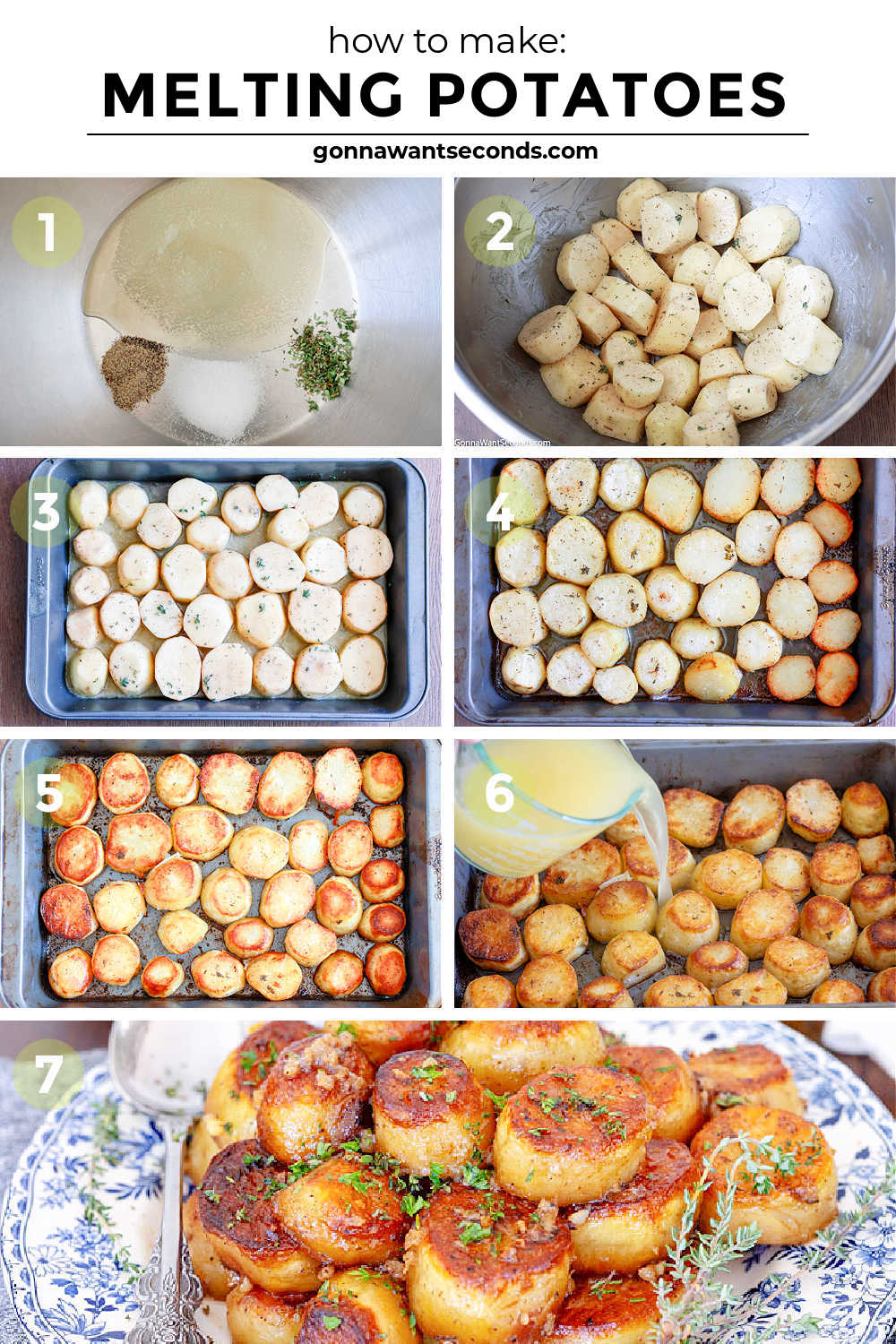 step by step how to make melting potatoes