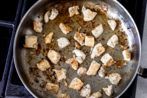 How to make creamy lemon chicken pasta, brown the chicken