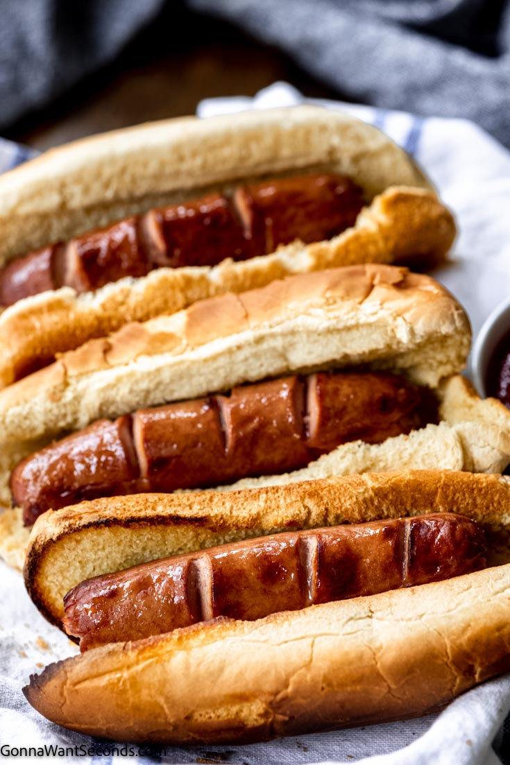 hot dogs air fryer in buns