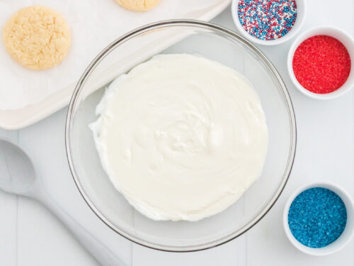 How to make 4th of july cookie recipes , melt almond bark