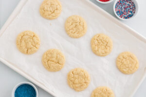 How to make fourth of july sugar cookies , bake the cookies