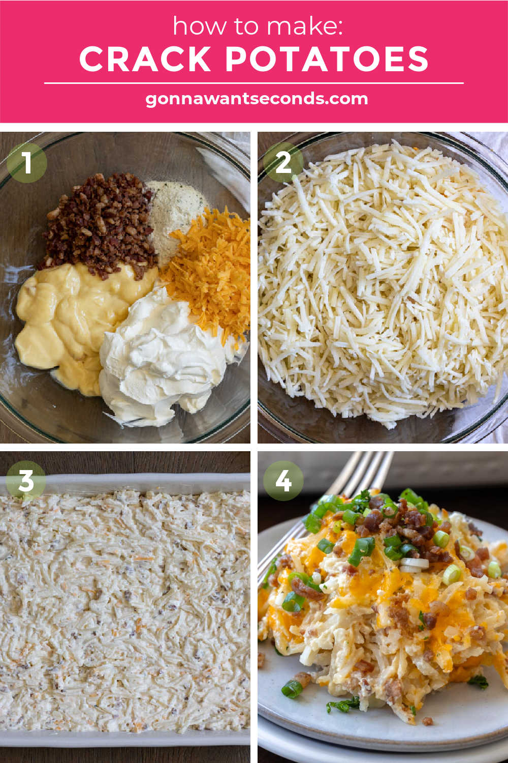 Step by step How to make crack potatoes