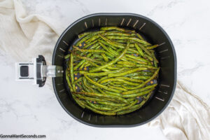 how to make green beans in air fryer , cook the beans
