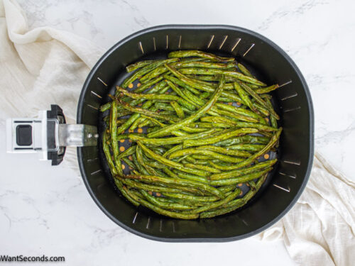 how to make green beans in air fryer , cook the beans