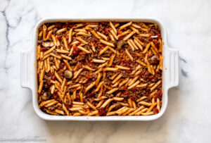 How to make original johnny marzetti recipe , transfering to the casserole dish