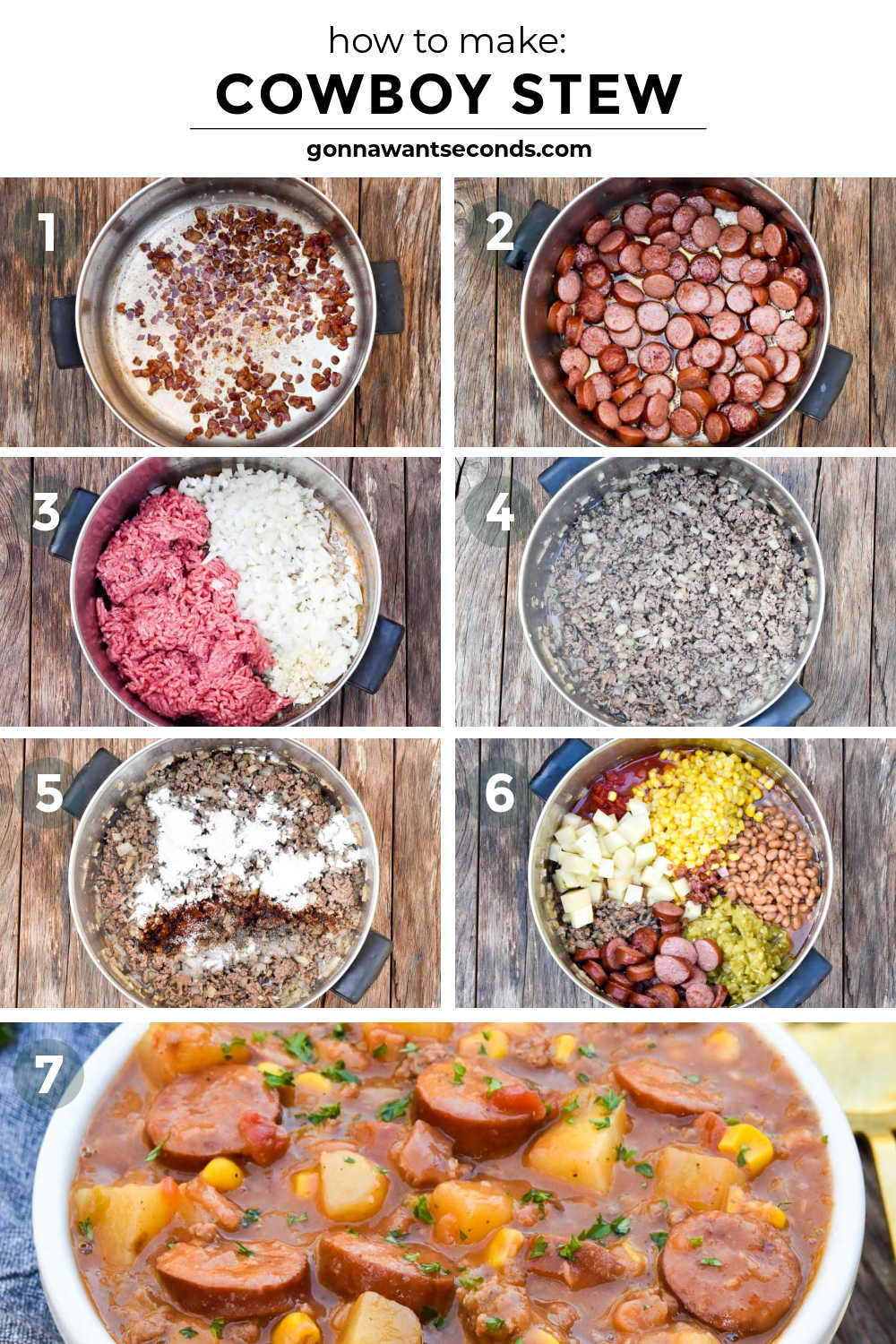 Step by step how to make cowboy stew