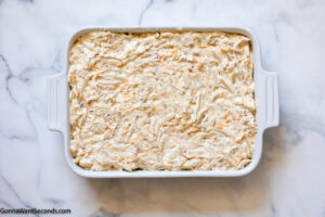 how to make cheesy crack chicken casserole recipe , bake