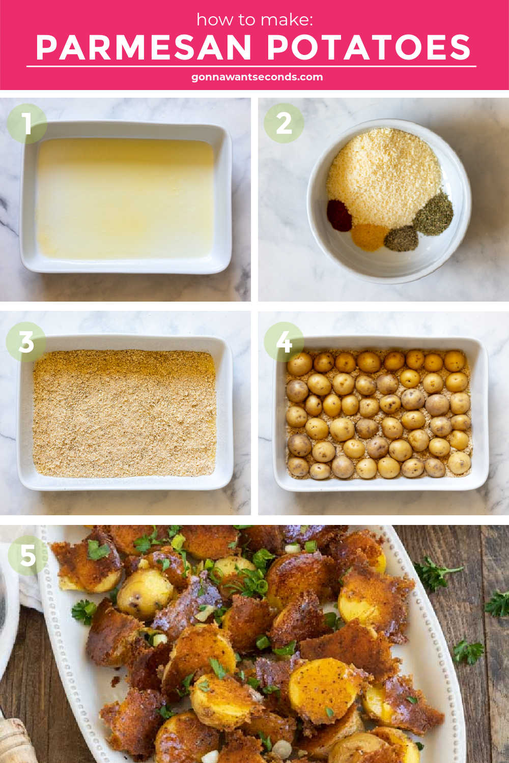 step by step how to make parmesan potatoes