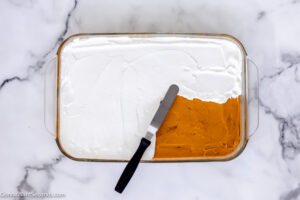 How to make butterscotch delight , Spread the remaining Cool Whip
