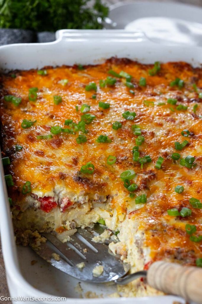 breakfast casserole with hash browns and sausage 