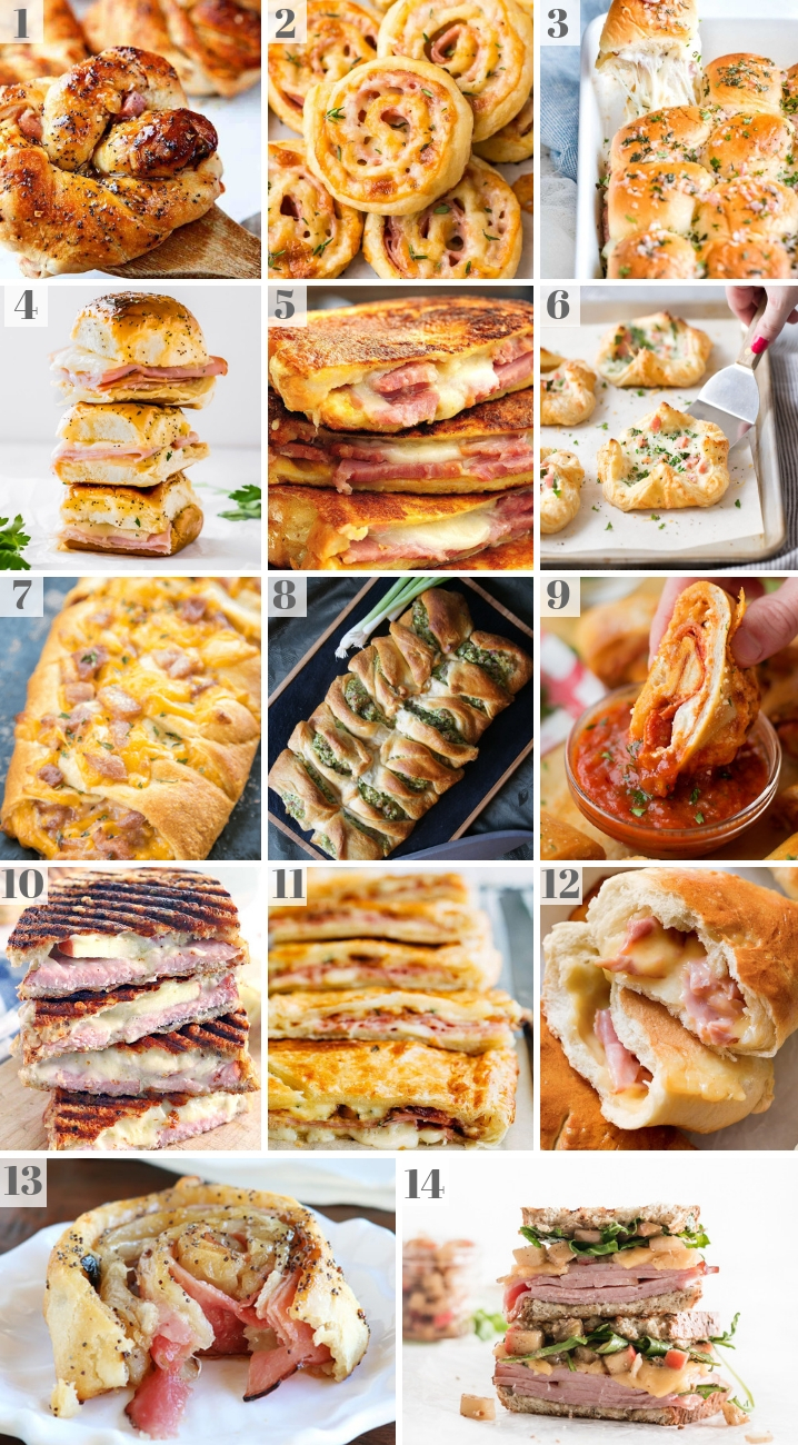 A montage of Leftover Ham Recipes 