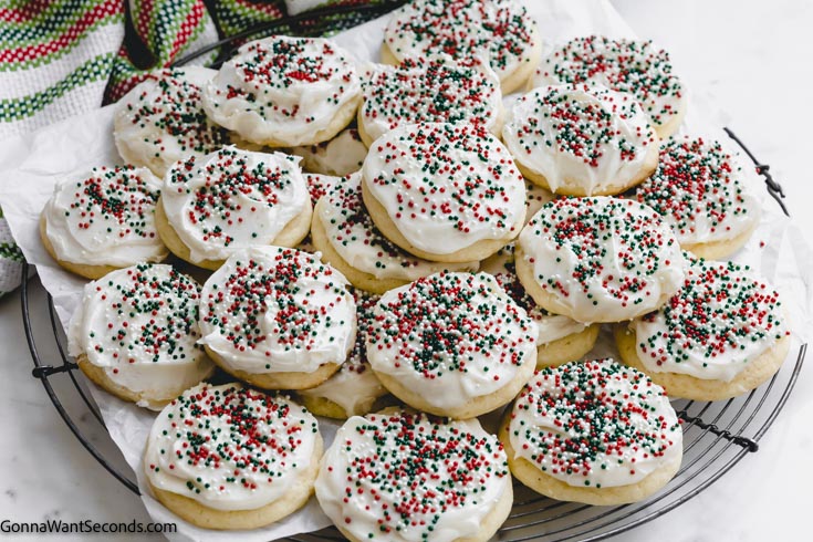 a pile of old fashioned sour cream cookies