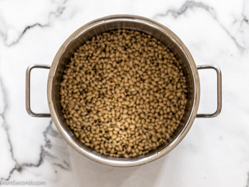 How to make black eyed pea soup, soaking the peas