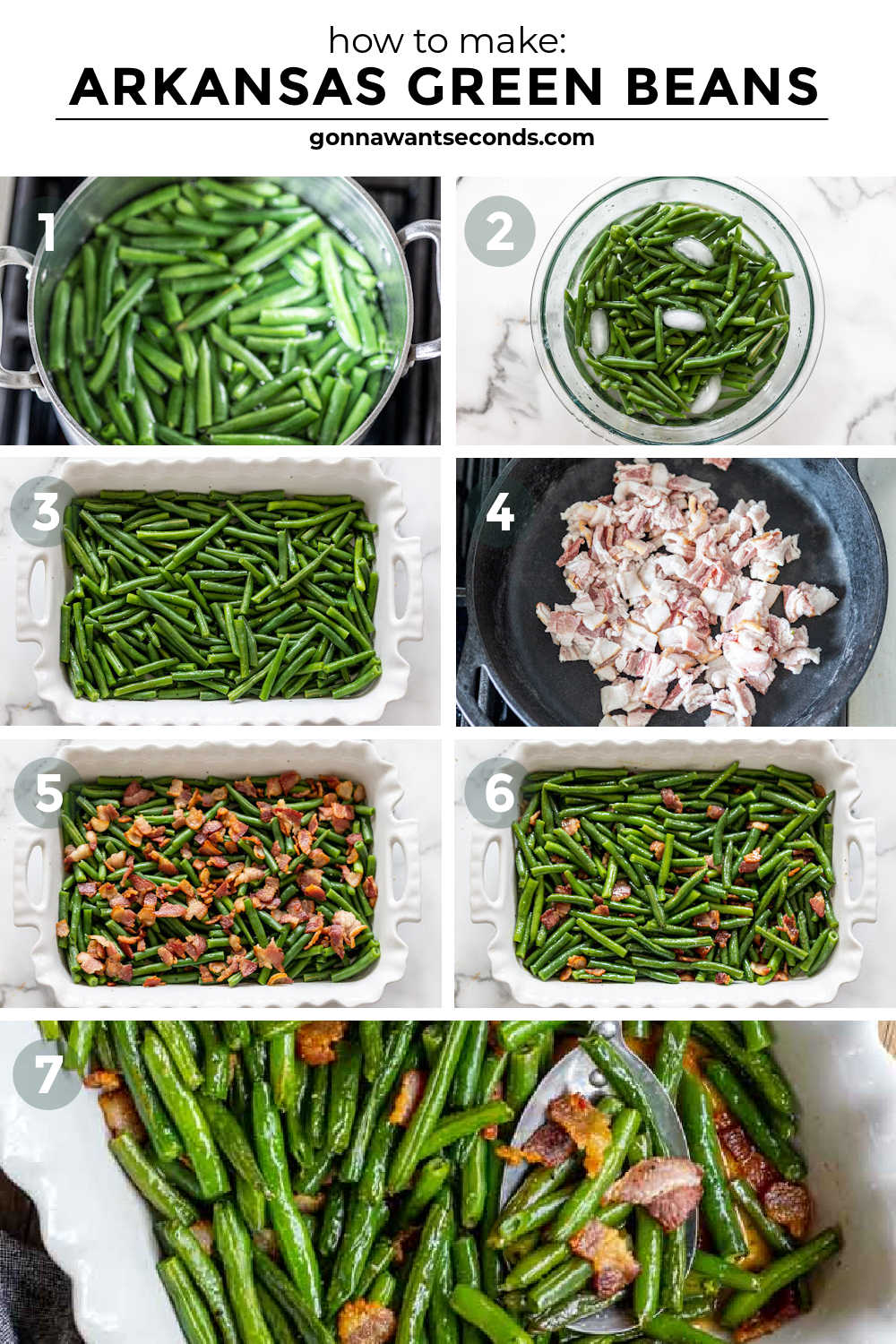 step by step how to make arkansas green beans