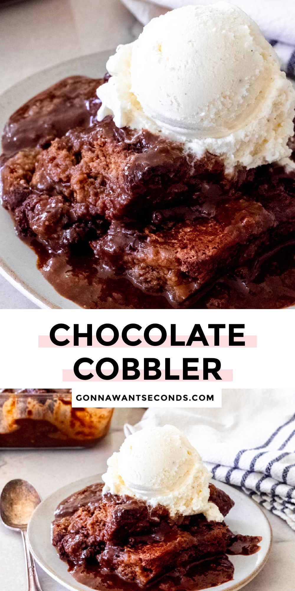 Chocolate Cobbler {Chocolate Pudding Cake}Gonna Want Seconds