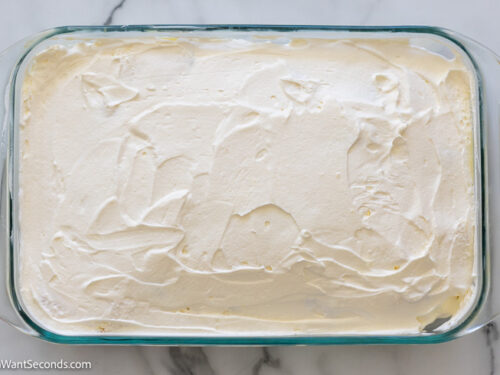 how to make strawberry heaven on earth cake step 5, Spread Cool whip