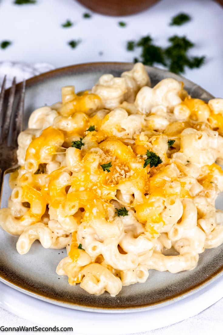 cracker barrel mac and cheese on a plate
