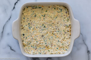 Step 2 How To Make jalapeno popper dip with fresh jalapenos, transfer in the baking dish