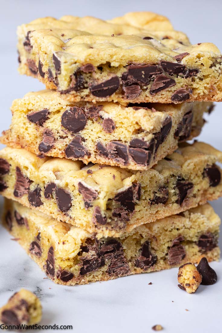 cake mix bars stack on top of each other