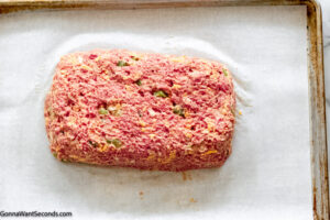 Step 5 how to make Cracker Barrel meatloaf, form the meatloaf and bake
