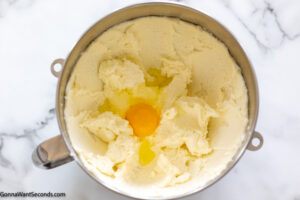 Step 4 how to make pineapple bundt cake from scratch, Add eggs one at a time.