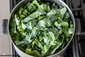Step 5 how to make southern collard greens recipe, cook the collard greens