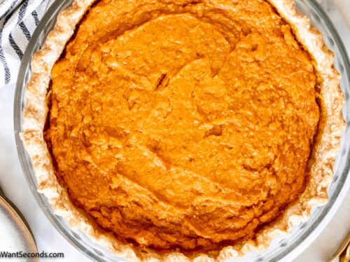 Step 8 how to make old fashioned sweet potato pie, bake and let it cool
