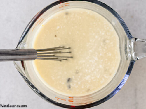 Step 4 how to make sausage and rice casserole, Whisk until well combined.