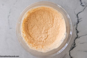 Step 3 how to make buffalo chicken casserole with cream cheese, Mix.