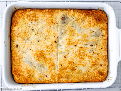 Step 11 how to make antipasto squares, Bake again without the foil.