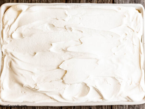 Step 10 how to make lemon icebox cake, Spread the remaining whipped topping.