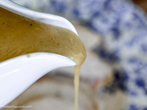 Step 11 how to make simple crockpot turkey breast, Pour into a gravy boat and serve with turkey