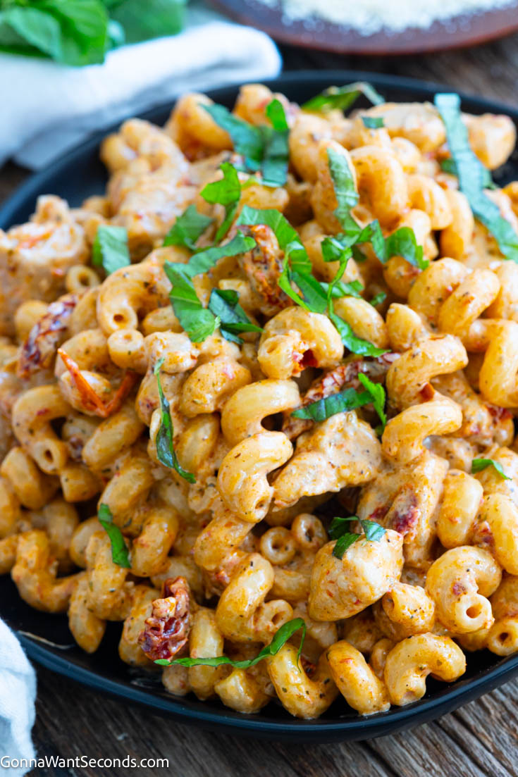 Marry Me Chicken Pasta on a plate