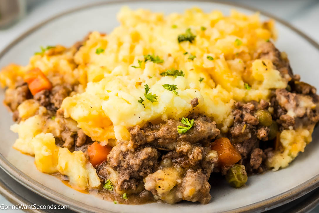 Crockpot Shepherd's Pie on a plate